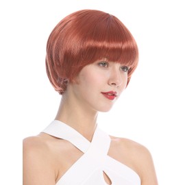 WIG ME UP - 7804-135 Bob Wig Red Copper Red Sweet French Page Straight Short Hair