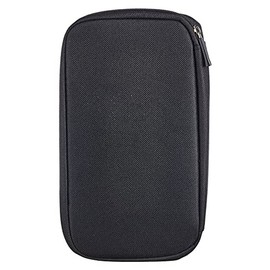 Travelus Travel Wallet Passport Holder,RFID Document Organizer with Hand Strap (Black)