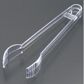 EMI Yoshi Koyal Tongs, 7-Inch, Clear, Set of 48