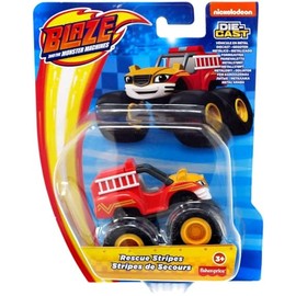Fisher Price Nickelodeon Blaze & The Monster Machines, Rescue Stripes Diecast Car, Ages 3 and up, 2.36 Inches