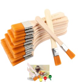 12pcs Paint Brush Nylon Hair Oil Brush Large Medium Small,Artist Flat Paint Brush Painting Tool Brush Paint Brush Artist Set,for Acrylic, Oil, Watercolor and Gouache