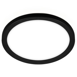 BRILONER LED Ceiling Light with Indirect Light, Flat, Neutral White Light Colour, Lamp, Ceiling Light, Living Room Lamp, LED Panel, Kitchen Lamp, Ceiling Lighting, 19 x 2.8 cm, Black