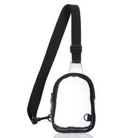 Hmxpls Mini Clear Bag Stadium Approved, Clear Sling Bag Crossbody Bags Fanny Pack, Concert Purse Belt Chest Bags Stadium Approved for Women