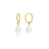 Gold Hoop Dangle Earrings for Women Trendy Gold Huggie Earrings