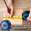 Youyole 10 Pack Tape Measure with Fractions 1/8 Steel Measuring