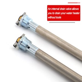 2 Pack RV Water Heater Anode Rod - 9.25" x 3/4" NPT - Compatible Suburban 233514, 232767 Anode Rod
