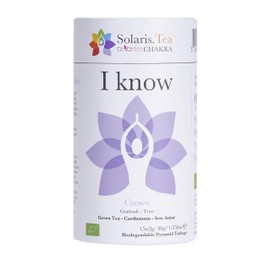 "I Know" Crown - Sahasrara Chakra | Organic Tea | Certified Vegan | Be Better Chakra by Kerstin Linnartz, 15x Biodegradable Pyramid Teabags, (1 x 30 g)
