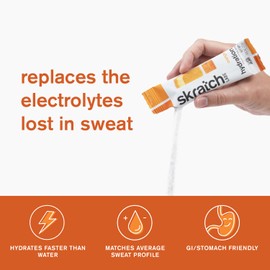 Skratch Labs Hydration Packets - Hydration Drink Mix, Orange (20ct) - Electrolyte Powder Packets Developed for Athletes and Sports Performance - Gluten Free, Vegan, Kosher