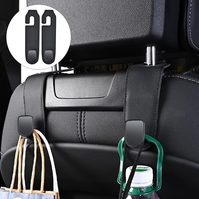 Pack of 4 Car Hooks, Portable Car Seat Hooks, Car