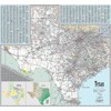 Texas Executive Wall Map - Paper 42w x 39h