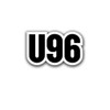 Sticker U96 U-Boat Marine Lettering Military 10 x 6 cm