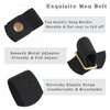 No Buckle Invisible Elastic Belt for Men/Women Black, Fits waist