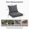 PatioGlow Outdoor Seat Cushion Set 24 x 24 x 4