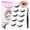 Self Adhesive Eyelashes Natural Look Spiky Manga Press On Lashes