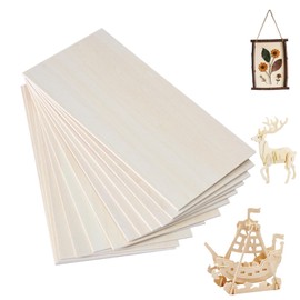 LIANRISES 15pcs 200x100x1.5mm Balsa Wood Sheets Board, Architecture Model Materials Unfinished, Thin Craft Wood Sheet with Smooth Surfaces, for Home Decoration, Arts, DIY Painting and Engraving