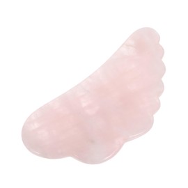 SAFIGLE Practical Pink Crystal Scraping Plate for and Massage Smooth Texture Gua Tool for Relaxation Skin Care and for All Skin Types