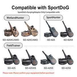 5V Charger Compatible with SportDOG Collar, Power Cord for SportDOG 425X SD-425 SD-425S SD-425CAMO SD-825 SD-825X Remote Trainer Power Adapter Cable