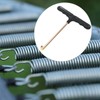 Cheeroyal 1/2pc Trampoline Spring Tool Puller Hook Metal T-Hook Tent