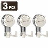 3 Pcs Suction Cup Hooks for Bathroom & Kitchen Storage