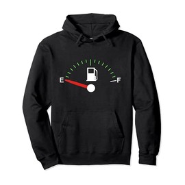 Gas Fuel Gauge Car Truck Empty Full Tank Pullover Hoodie