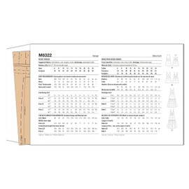 McCall's Misses' Dresses Sewing Pattern Kit, Design Code M8322, Sizes 16-18-20-22-24