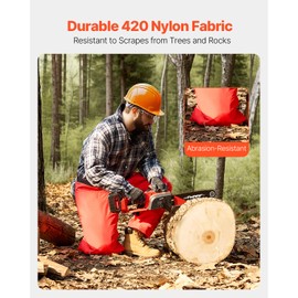 Happybuy Apron Style Chainsaw Chaps, Class C, 8 Layers Chainsaw Pants with Adjustable Belt & Gear Pocket, Chain Saw Chaps, Chainsaw Safety Equipment for Loggers Forest Workers, Medium