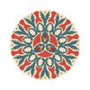 Decorative Round Mandala Coasters,Heat-Resistant Table mat, Anti-Scald Plate mat. 12
