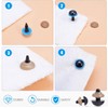 TZAONEN Plastic Safety Eyes and Noses with Washers 570 Pcs,