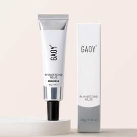 GAOY Rhinestone Glue for Nails, 3D Nail Art Gel for Nail Charms, Gems and Jewels Decoration, 30g Super Strong UV Nail Gem Glue Gel