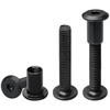 16 Sets Black Hex Socket Nut & Bolt,Furniture Connection Bolts