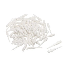 PATIKIL Plastic Dart Tips, Pack of 50, 2BA Thread, Soft Dart Tips, Replacement Plastic Tips, Soft Tip Dart Accessories, White