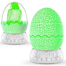 Eagle Alarm Clock with Night Light for Kids, White Noise Machine & Bluetooth Speaker, Time to Wake Clock，8 Color Lamp 16 Sleep Sounds & 10/30/60 Minutes Timer, Perfect Sleep Companion for Boys Girls