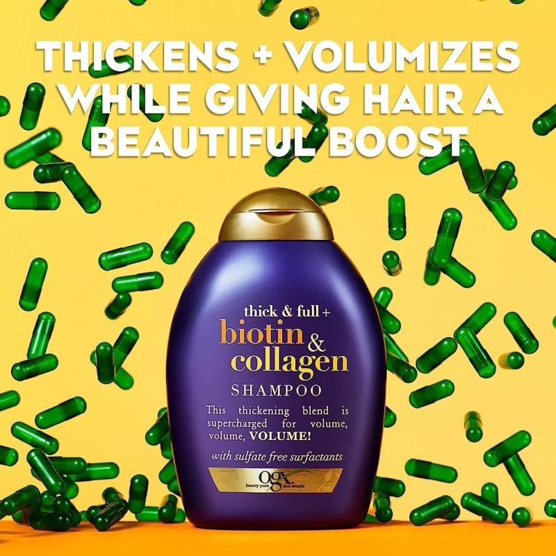Biotin & Collagen Shampoo Tratamiento Para La Caida Del Cabello