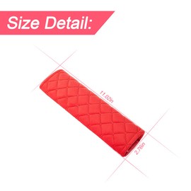 Adunsiaoto 2 Stück Auto Sicherheitsgurt Schulterpolster Gürtelkissen Schutzkissen, Schulterpolster für auto-Innenzubehör, Erwachsene Sicherheitsgurt Polster(Rot)