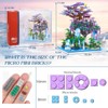 NEWABWN Chinese Moon Palace Pavilion Building Blocks Set - Micro