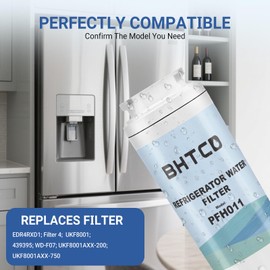 Water Filter for Whirlpool WRX735SDHZ00/01/02/03, WRF555SDFZ00/01/02/03/04/05/07/08/09, WRF535SWHZ00/01/02/03/04, WRX735SDBM00/02/03/04, WRF535SWHV00/01/02, WRF555SDHV00/01/02 Refrigerators.