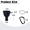 FORESRUM 2 Pack Protein Powder Container to Go - Mini