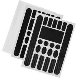 Bike Frame Sticker Set of 3 Bicycle Chain Protection Stickers Anti-Scratch Protection Film Chain Stay Protector (Carbon Pattern+Black+Green)