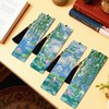 NUFTVI 4 PCS Diamond Art Bookmarks Monet Water Lily, DIY