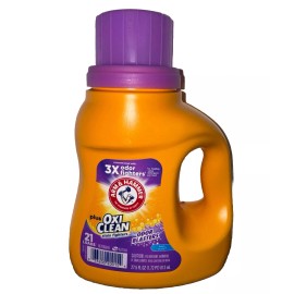 ARM & HAMMER Plus OxiClean Stain Fighter Liquid Laundry Detergent, Fresh Burst