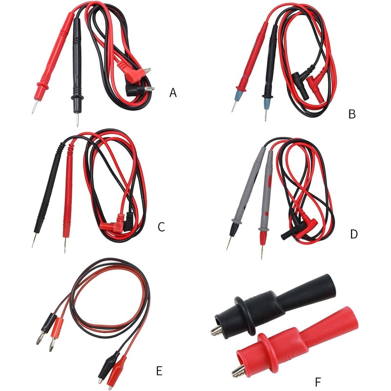 1000V 20A 10A Digital Multimeter Sample Test Leads Pin Needle
