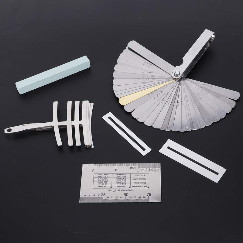 Guitar Tool Set, Including Sander Radius Gauge String Action Ruler