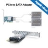 10Gtek PCIe SATA Card 4 Port with 4 SATA Cables