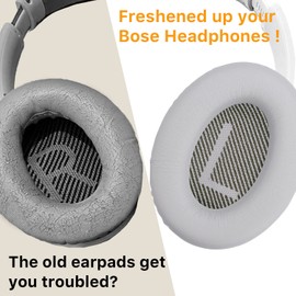 YOCOWOCO Ear Pads for Bose QC25/QC35 II/QC35/QC15/AE2 AE2i AE2w Headphones Replacement Earpads Cushions for Bose Quietcomfort 35/Quiet Comfort 25/SoundTrue and SoundLink(AroundEar)