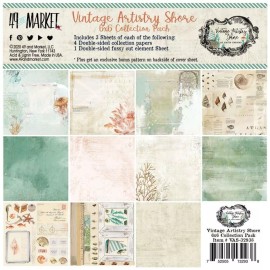 49 and Market Vintage Artistry Shore  Collection Pack Beach Summer Sailing 6x6