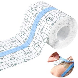 KIKVTER Waterproof Transparent Bandage 10 cm x 10 m Shower Plaster Waterproof Large Roll Film Bandage Transparent Plaster Roll Waterproof Plaster Anti-Allergic for Sports Showers