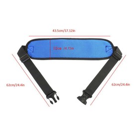 Hezhou Wheelchair Safety Belt, Wheelchair Belt, Seat Belt, Adjustable Wheelchair Belt with Adjustable Buckles for Wheelchair with Buckle for Elderly People (Blue)