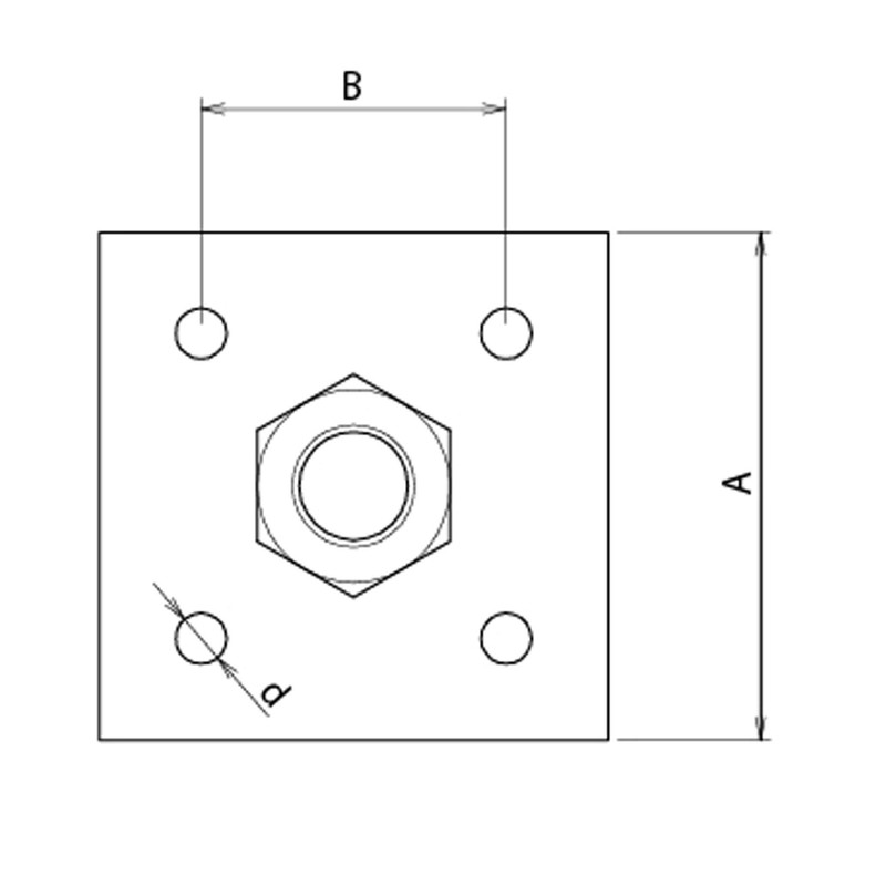 DAIDOHANT 10102608 Nut with Plate [Iron/Trivalent Chromate Plating] (Standard) M10