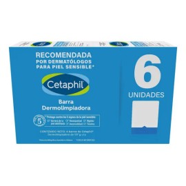 Jabon Corporal En Barra, Cetaphil, 6 Pzs De 127g C/u