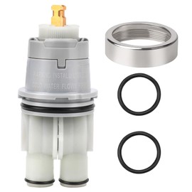 RP46074 Delta Shower Cartridge Replacement for Delta 13/14 Series Single Handle Bath Tub Shower Faucet Universal Delta Shower Valve Cartridge Replacement Parts Repair Kit with RP22734 Bonnet Nut